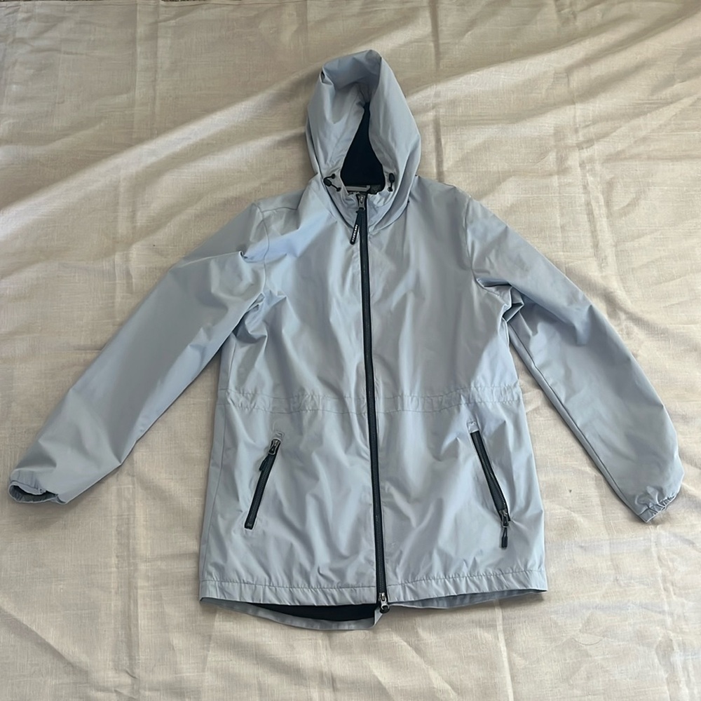 New Balan Light Blue Zip Up Windbreaker
